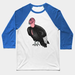 California condor bird cartoon illustration Baseball T-Shirt